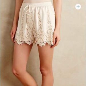 Elevenses Filigree Lace Trim Shorts